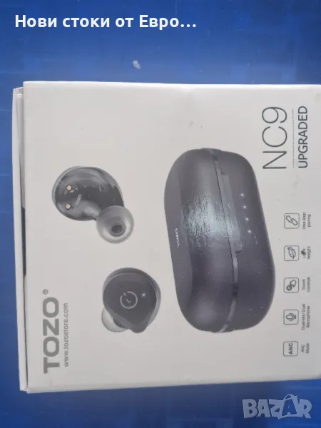 TOZO NC9 Hybrid Active Noise Canceling True Wireless Earbuds, IPX6 водоустойчиви Bluetooth 5.0, снимка 1
