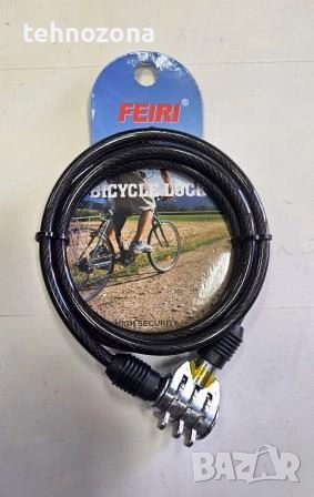 Велосипеден катинар с шифър, троен код, 6х1200мм, FEIRI , снимка 1