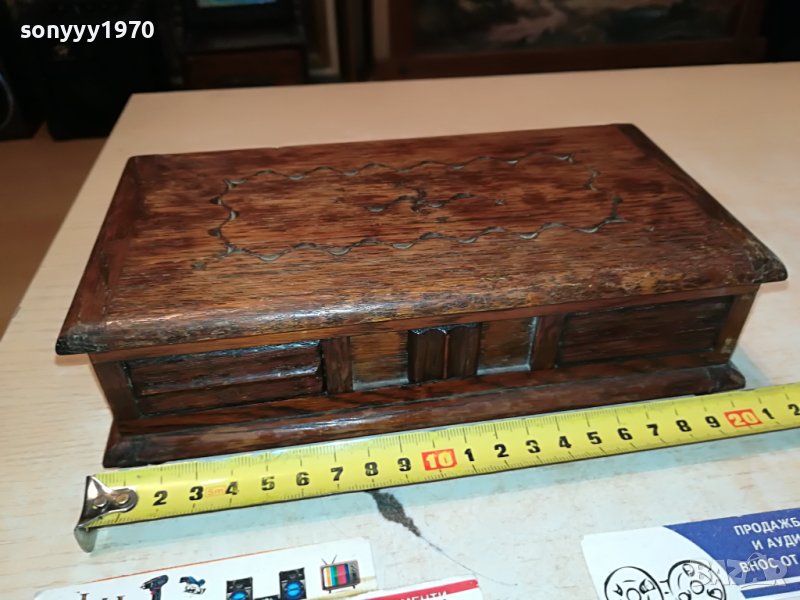 TALLENT-ENGLAND ДЪРВЕНА КУТИЯ С ЛОГО ОТ АНГЛИЯ 0705231127, снимка 1