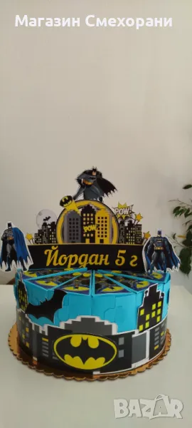 Картонена торта Батман, снимка 1