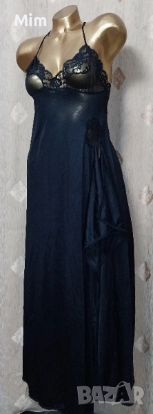 SUSSAN 12 /AUSTRALIA/ Черна сатенена дълга нощница , снимка 1