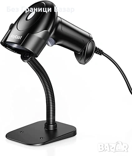 Нов Жичен USB QR баркод четец 1D/2D със автоматично сканиране за POS и склад, снимка 1