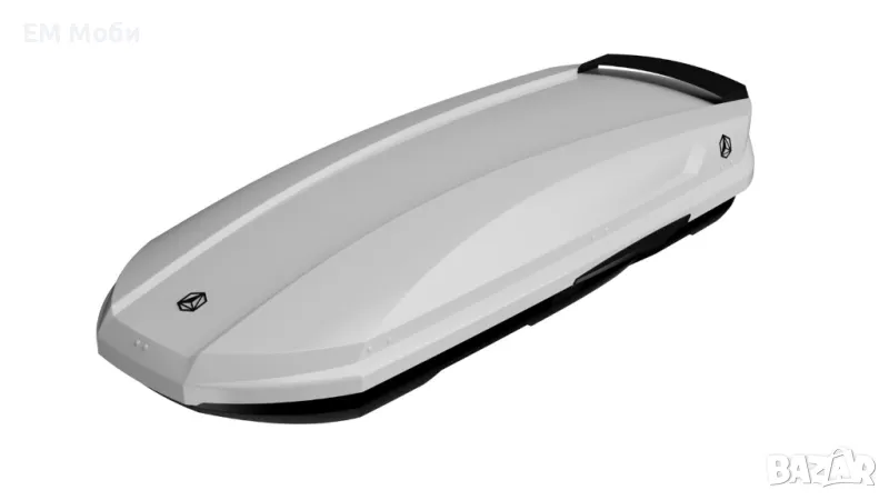 Багажник тип автобокс NORTHLINE Tirol 420 TEF Dual Бял гланц за автомобил, снимка 1