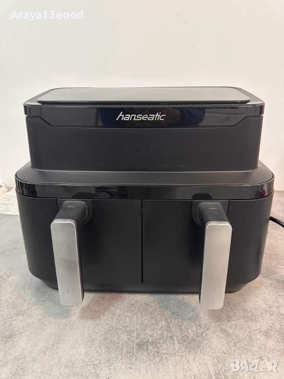 Фритюрник с горещ въздух Hanseatic HAF212600D 39156050 2in1 (XXL 9L, с функция за сушене), снимка 1