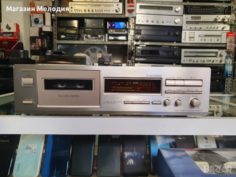 Касетен дек ONKYO TA-6211 В отлично техническо и визуално състояние., снимка 1