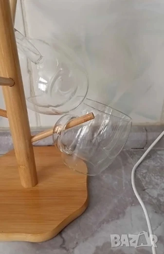 Стъклена чаша за кафе с двойно дъно 200ml, снимка 1