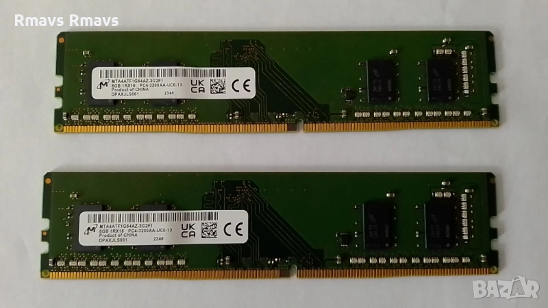 Рам памет DDR4 3200 Micron 2х8GB за компютър, снимка 1