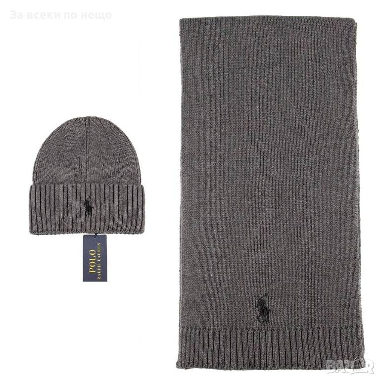 Polo Ralph Lauren Комплект Зимен Шал И Зимна Шапка - Налични Различни Цветове Код SK433, снимка 1