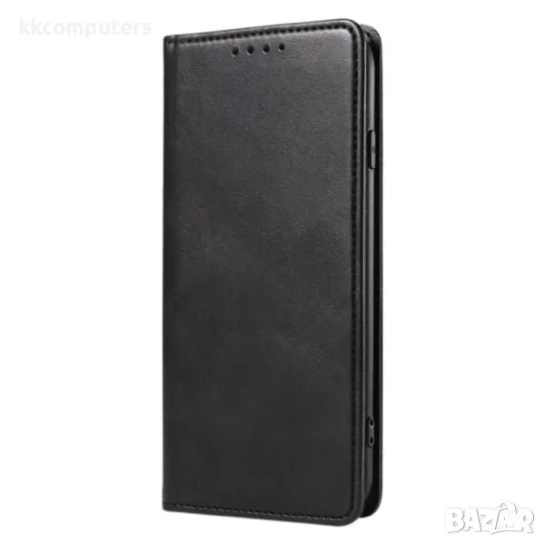 Калъф тефтер флип bSmart Magnetic Book страничен, За Samsung Galaxy S25 Edge, Черен, снимка 1