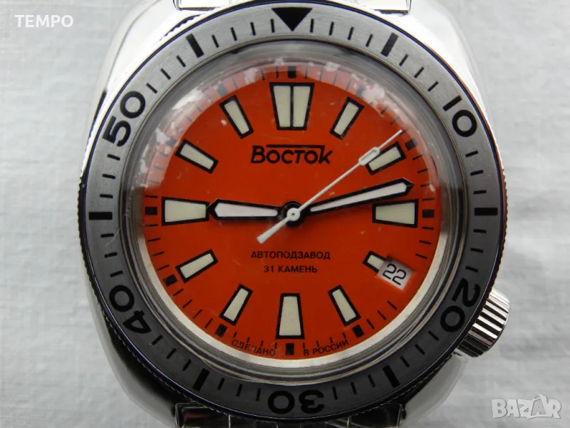 ВОСТОК АМФИБИЯ АВТОМАТИЧЕН-"ORANGE" ref: 70085В, снимка 1