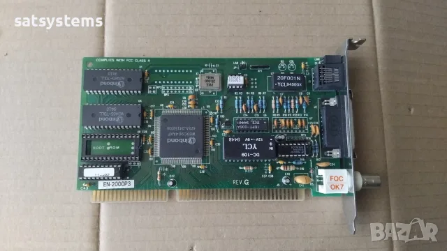 Danpex Corporation EN-2000P3 REV:W3 16-bit ISA Network Controller Card 