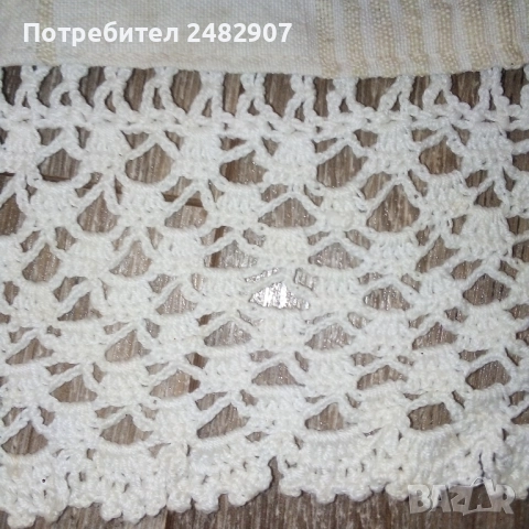 Ленен чаршаф с дантела, снимка 3 - Спално бельо - 52225394