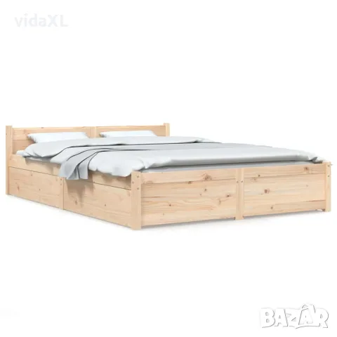 vidaXL Рамка за легло с чекмеджета, 120x200 см