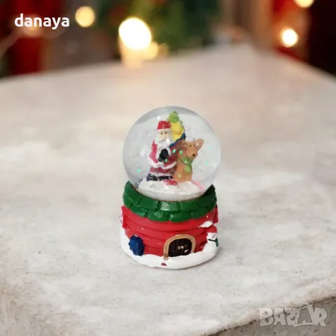 5340 Коледна снежна топка преспапие Къщичка, снимка 5 - Декорация за дома - 47653243