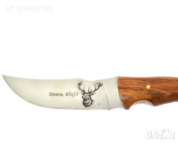 Руски ловен нож Олень -Ст65х13; 140х260 мм, снимка 2 - Ножове - 32054286