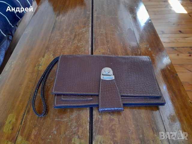 Стара чанта,чантичка за документи #4, снимка 1 - Антикварни и старинни предмети - 36862984