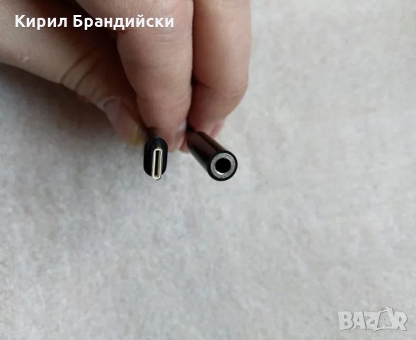 USB type C to 3.5mm Headphone audio Jack Adapter , снимка 3 - USB кабели - 30422597