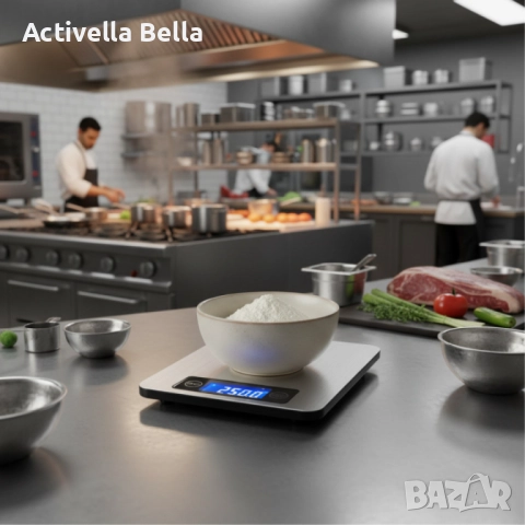 Кухненска електронна везна Luigi Ferrero Prima FR-110I – инокс платформа, 10kg, точност до 1g, снимка 3 - Електронни везни - 52591058