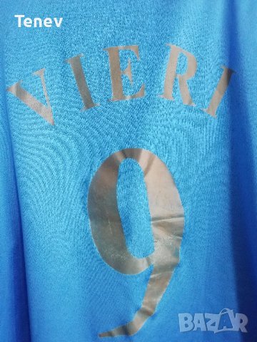 Italy Christian Bobo Vieri Puma оригинална фланелка тениска Италия XL 2004/2005, снимка 4 - Тениски - 38501816