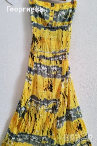 Красива лятна рокля в жълто, снимка 1