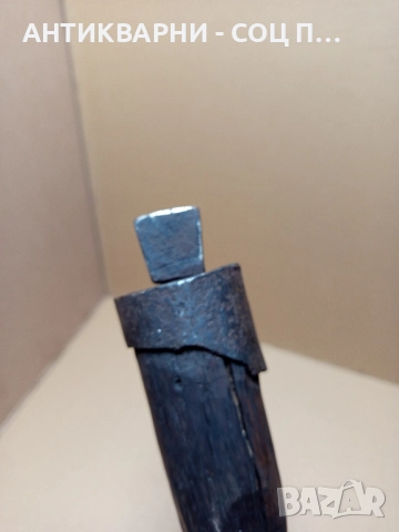 Стара Ръчно Кована Наковалня За Клепане На Коси Коса. , снимка 6 - Антикварни и старинни предмети - 52057024