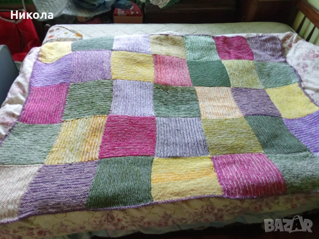 Нови хендмейд вълнени одеала Пачуърк