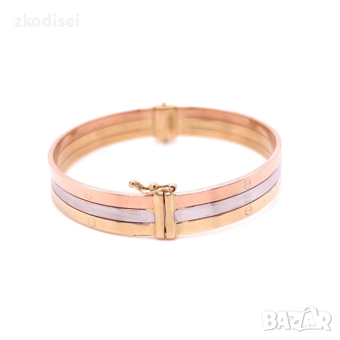 Златна дамска гривна Cartier 10,61гр. 14кр. проба:585 модел:36263-6, снимка 4 - Гривни - 52982036