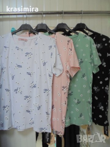 памучни блузки в четири цвята, снимка 13 - Тениски - 40058139