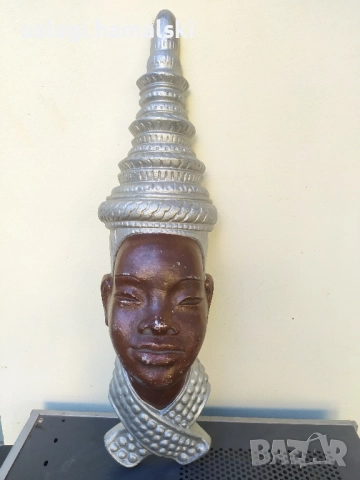 Метална африканска пластика/маска за стена, снимка 1