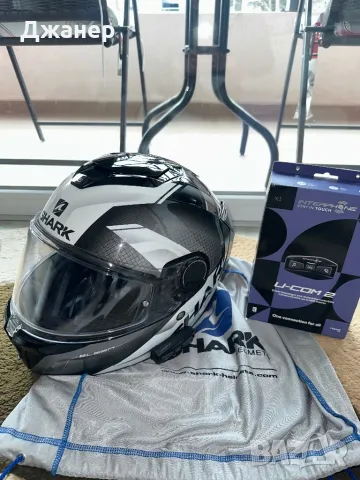 Каска SHARK SPARTAN GT ELGEN BLK/ANT/WHT, снимка 1