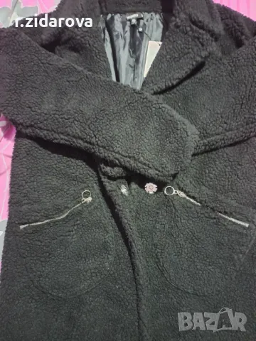 Черно палто Missguided, снимка 3 - Палта, манта - 48273243