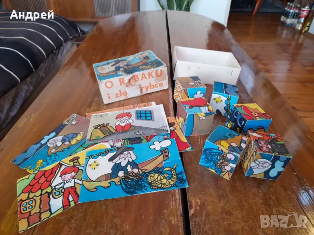 Стара детска игра с кубчета #17, снимка 5 - Други ценни предмети - 48549529