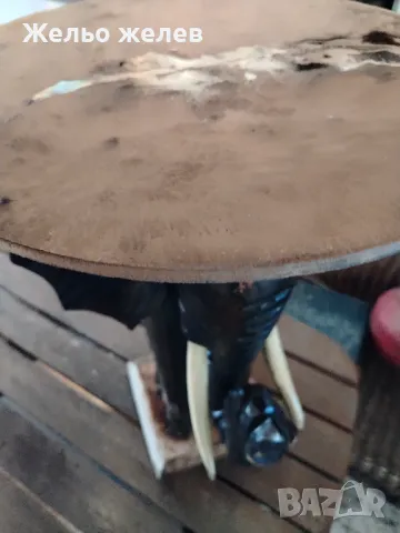 Маса, дърво, слон, 70см, снимка 2 - Декорация за дома - 48957801