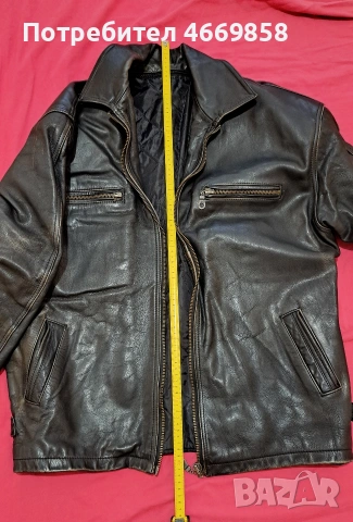 Кожено Яке от естествена Телешка кожа, снимка 2 - Якета - 53038580