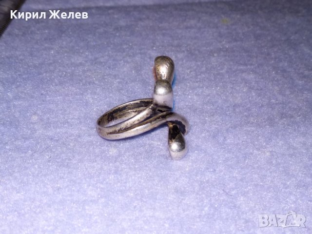СТАР СРЕБЪРЕН ГОТИК АРТ ПРЪСТЕН - ПАНДЕЛКА ВИСОКА ПРОБА ЛАКИРАНО СРЕБРО 36143, снимка 8 - Антикварни и старинни предмети - 39460978
