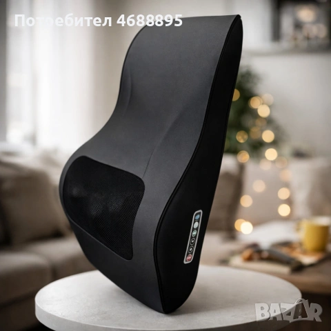 Ергономична масажна възглавница - 3 нива на интензивност и загряваща функция за пълен релакс, снимка 3 - Масажори - 53981694