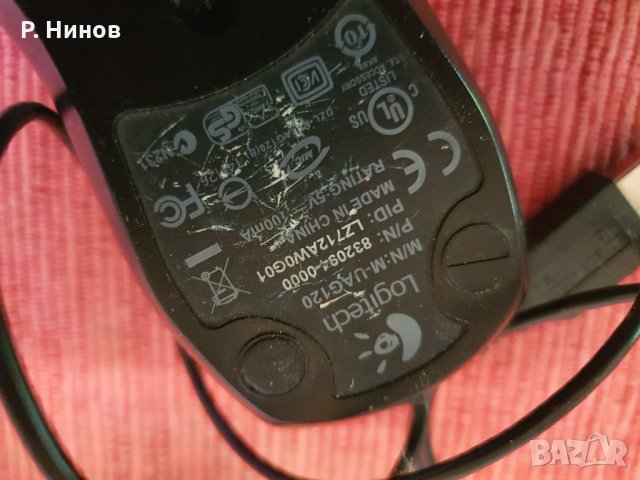 Logitech Mini Mouse Wired USB V100 M-UAG120 831946-0000 жична мишка, снимка 4 - Клавиатури и мишки - 33962787