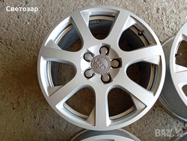 Оригинални джанти Ауди 17 цола 5/112 ЕТ 39 J8/  66.5, снимка 6 - Гуми и джанти - 52375112
