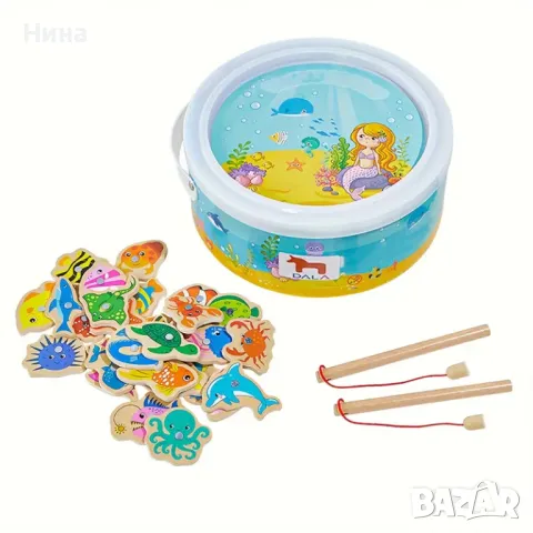 Дървена игра Риболов