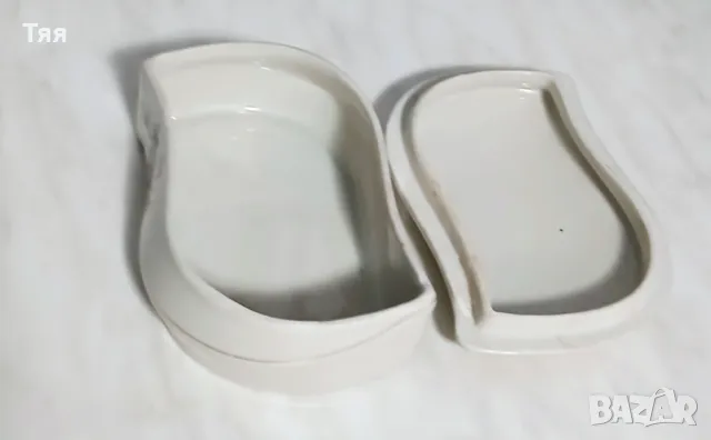 Порцеланова бижутерка Ябълков цвят , снимка 4 - Антикварни и старинни предмети - 50338545