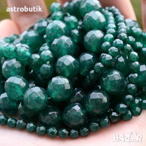 Мъниста фасетиран смарагд 6мм., снимка 2 - Други - 40603812