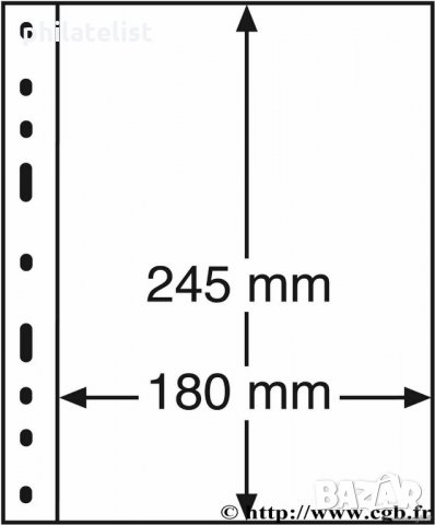 Leuchtturm Optima-1C прозрачни листа- една банкнота /оп.5 бр