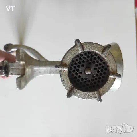 Стара ръчна месомелачка - Номер 8, снимка 4 - Месомелачки - 47389767