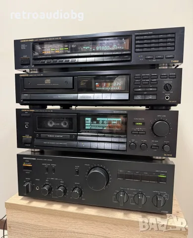 🔊Ретро аудио сет ONKYO - Усилвател, CD плеър, триглав дек и тунер🔉, снимка 2 - Аудиосистеми - 56018691