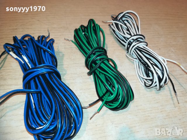 кабели за тонколони 6бр х 5 метра-внос швеция 1011201859, снимка 8 - Тонколони - 30743333