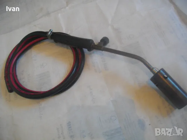 410мм ф40мм НЕМСКА ГАЗОВА ПРОПАН-БУТАН ГОРЕЛКА ПЪРЛАЧКА ЗА НАГРЯВАНЕ с маркуч 1 м масивен , снимка 10 - Други инструменти - 48519093