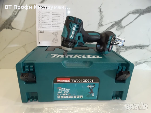 Makita TW 004 XGT 40 V - Мощен гайковерт 350 Нм