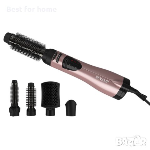 Професионелан уред за стилизиране на коса Revamp Progloss Rose Gold 4 in 1 Airstyle, снимка 7 - Маши за коса - 40700419