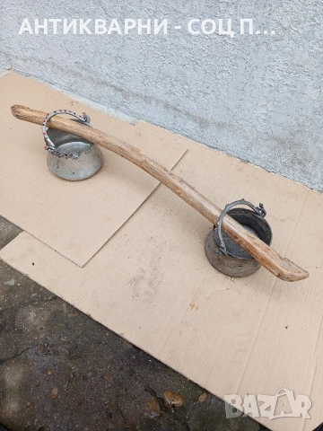 Комплект Соц Стара Ръчно Ковани Малки Медни Менчета С Кобилица. Номер 521., снимка 5 - Антикварни и старинни предмети - 53224988