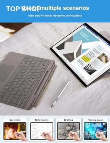 Нов Стилус Surface Pro с USB-C Бързо Зареждане и LED Индикатор Писалка таблет, снимка 8 - Друга електроника - 49321279